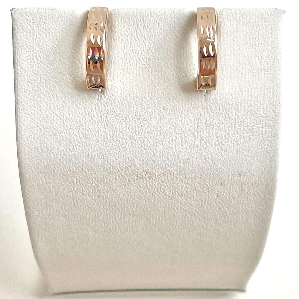 Серьги из красного золота 585 пробы