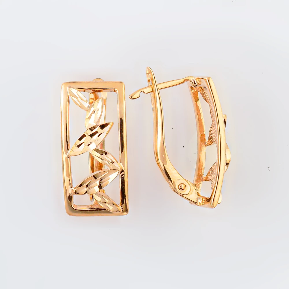 Серьги из красного золота 585 пробы