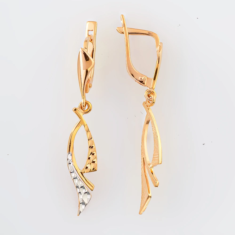 Серьги из красного золота 585 пробы