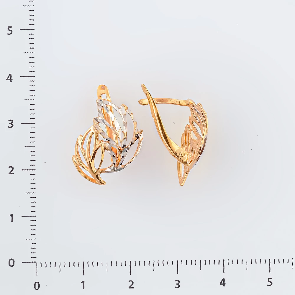 Серьги из красного золота 585 пробы
