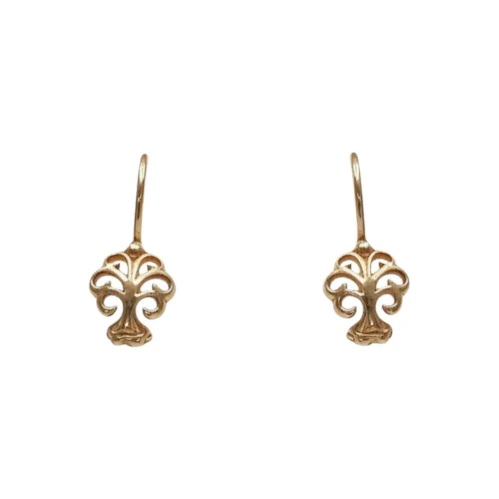 Серьги из красного золота 585 пробы 1