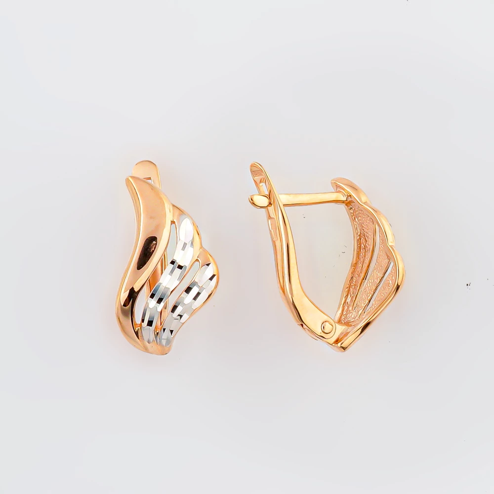 Серьги из красного золота 585 пробы