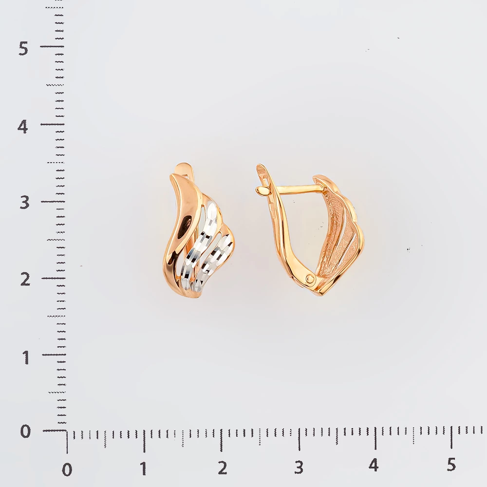 Серьги из красного золота 585 пробы
