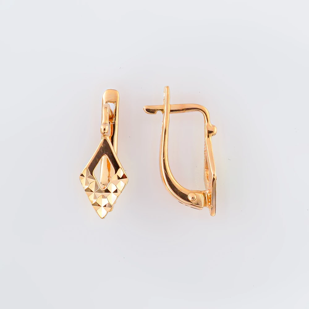 Серьги из красного золота 585 пробы