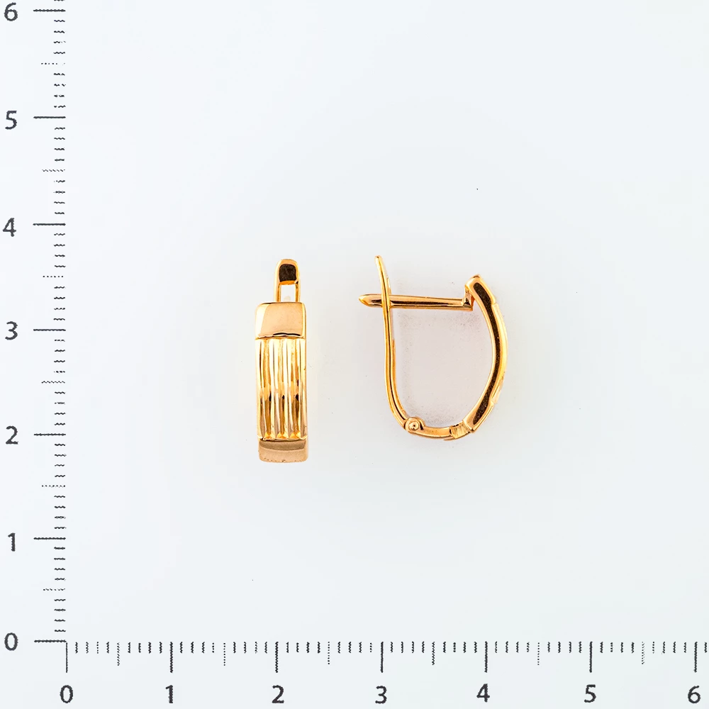 Серьги из красного золота 585 пробы 2