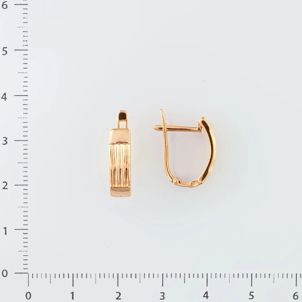 Серьги из красного золота 585 пробы
