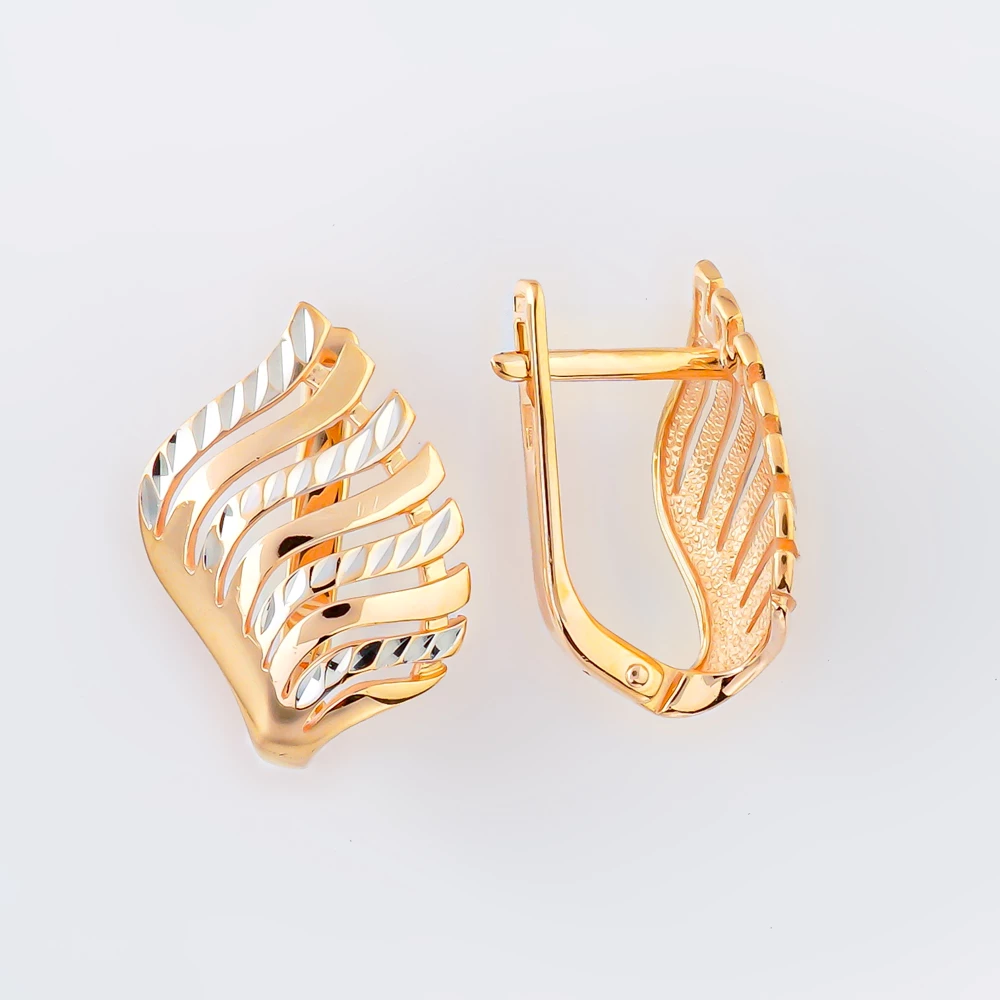 Серьги из красного золота 585 пробы