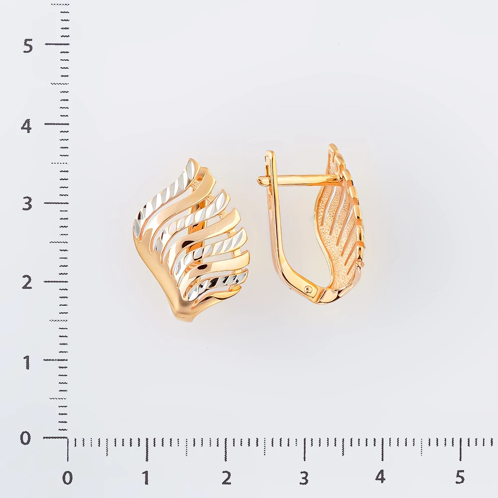 Серьги из красного золота 585 пробы