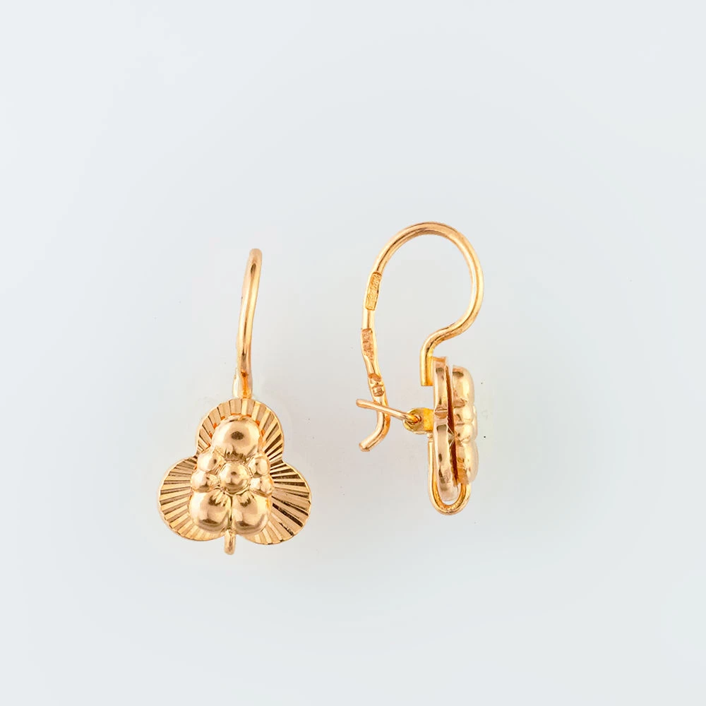 Серьги из красного золота 583 пробы