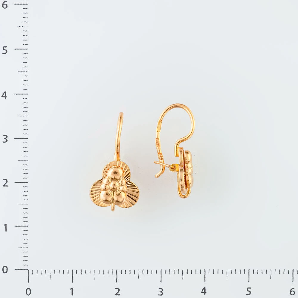 Серьги из красного золота 583 пробы
