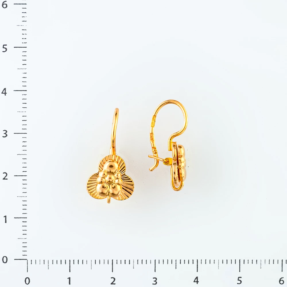 Серьги из красного золота 583 пробы