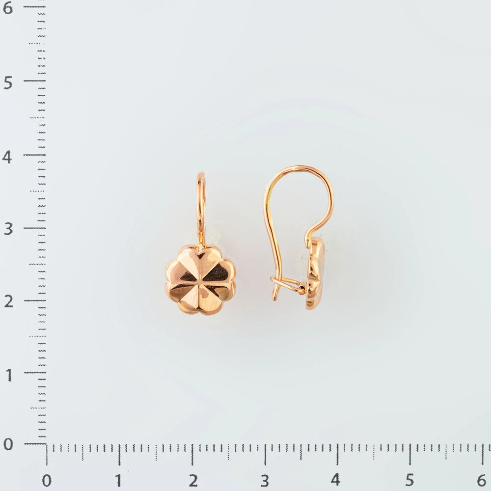 Серьги из красного золота 583 пробы