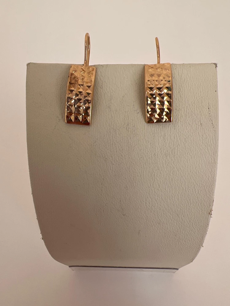 Серьги из красного золота 375 пробы