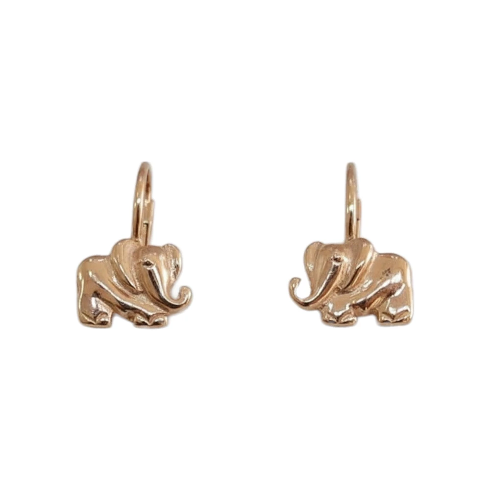 Серьги из красного золота 585 пробы