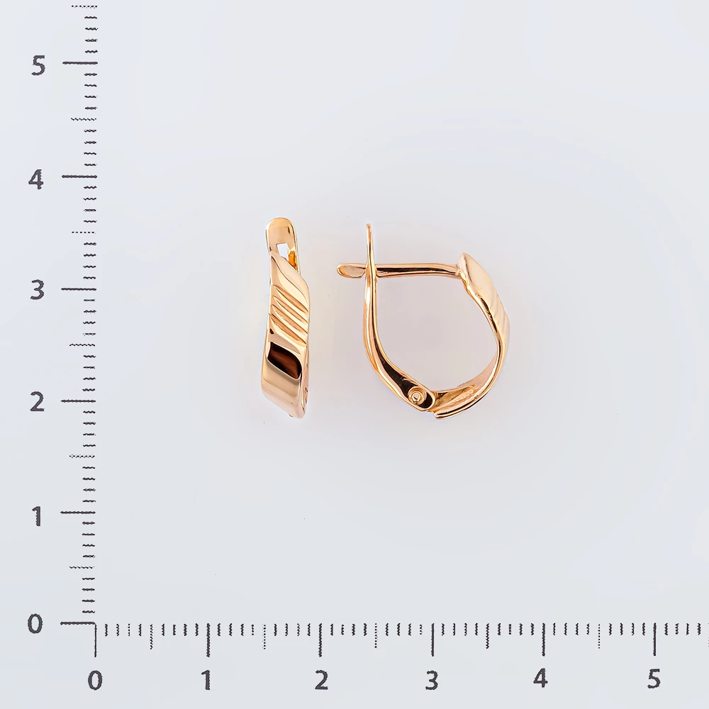 Серьги из красного золота 585 пробы