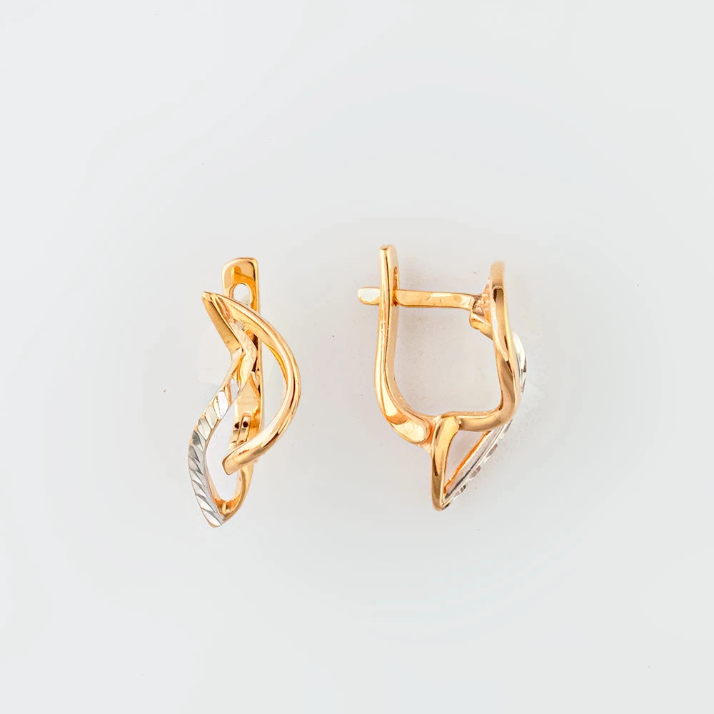 Серьги из красного золота 585 пробы