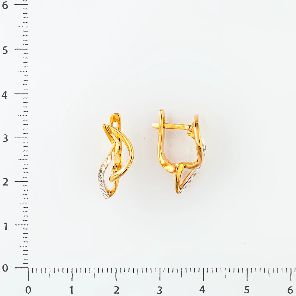 Серьги из красного золота 585 пробы