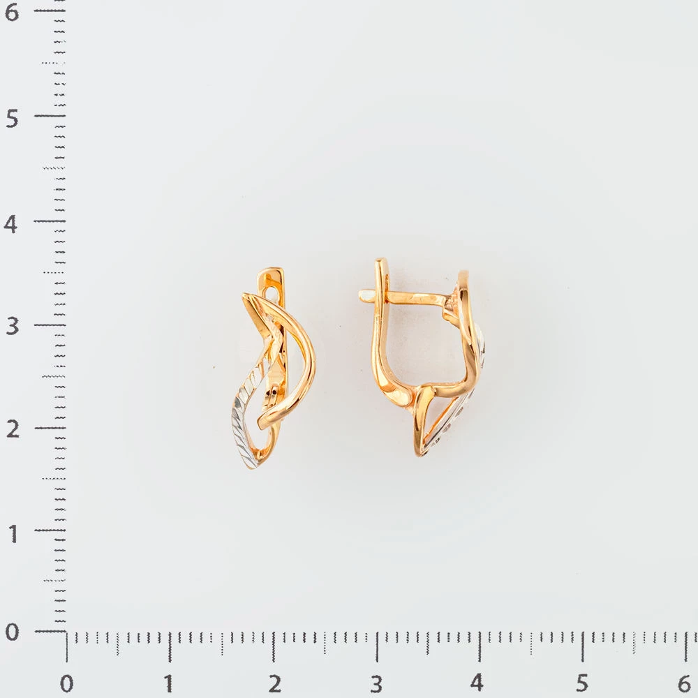 Серьги из красного золота 585 пробы