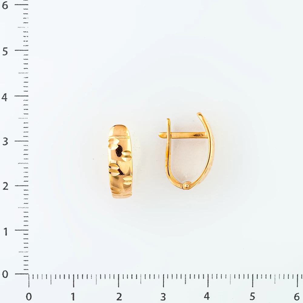 Серьги из красного золота 585 пробы
