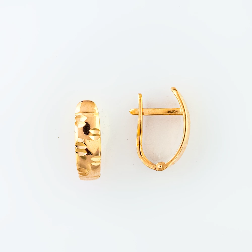 Серьги из красного золота 585 пробы