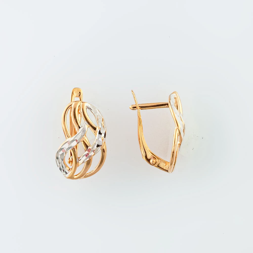 Серьги из красного золота 585 пробы