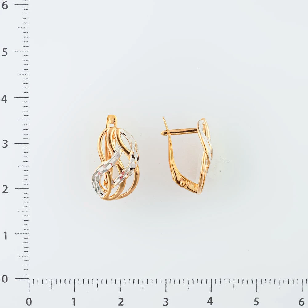 Серьги из красного золота 585 пробы