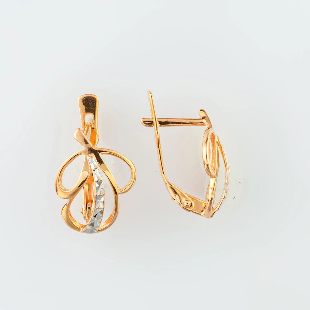 Серьги из красного золота 585 пробы