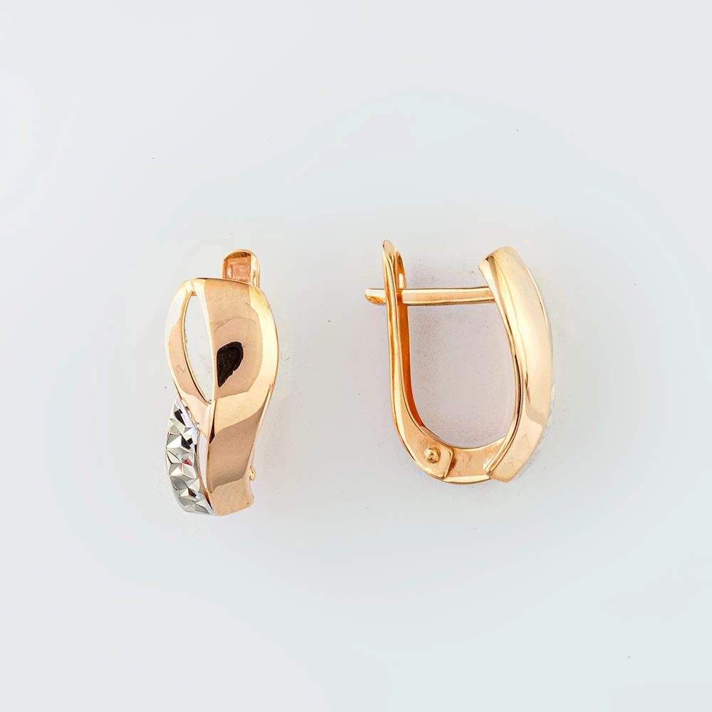 Серьги из красного золота 585 пробы
