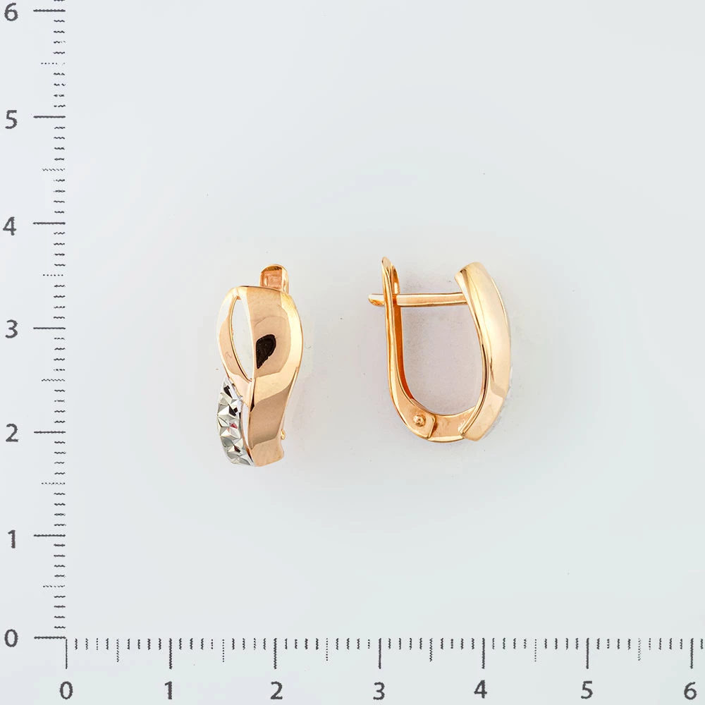Серьги из красного золота 585 пробы
