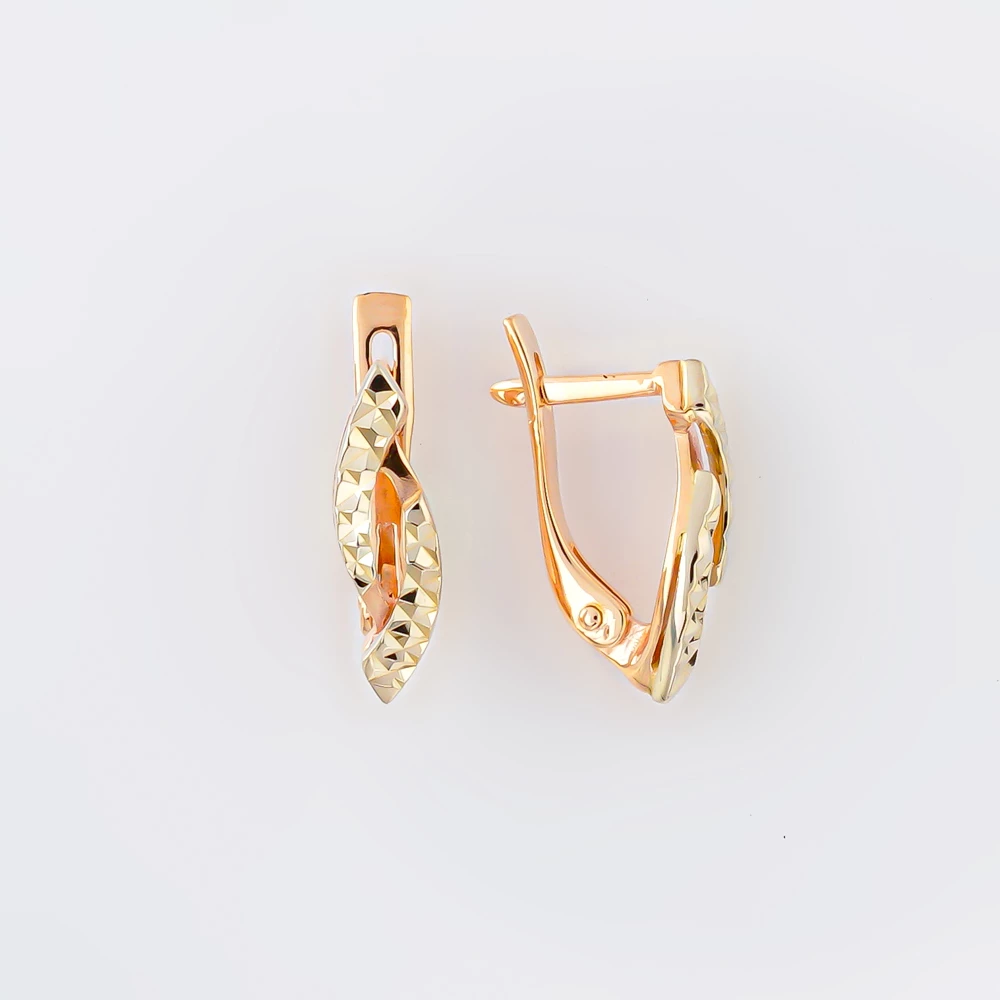 Серьги из красного золота 585 пробы