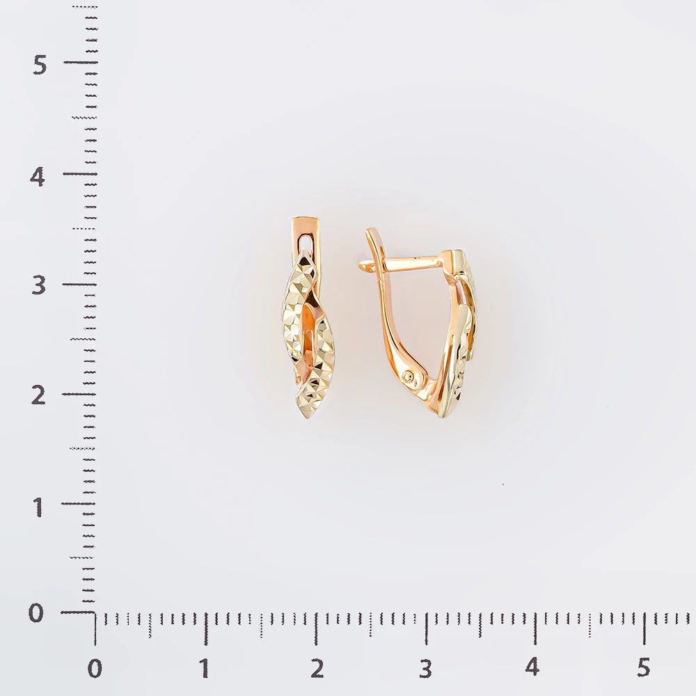 Серьги из красного золота 585 пробы