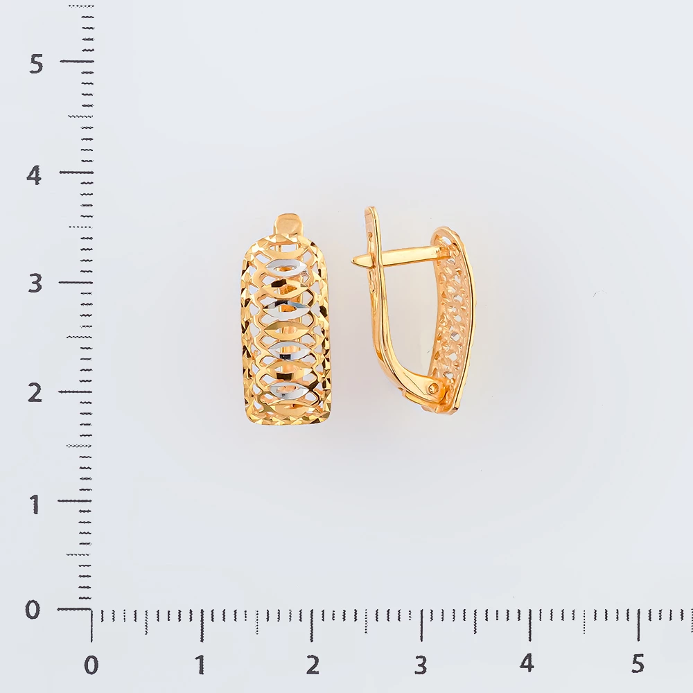 Серьги из красного золота 585 пробы