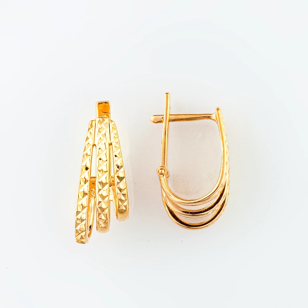 Серьги из красного золота 585 пробы