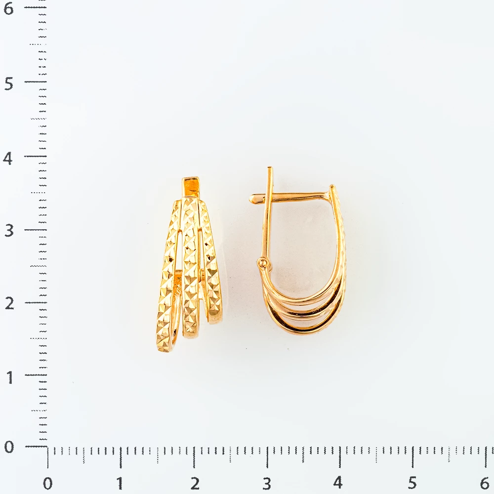 Серьги из красного золота 585 пробы