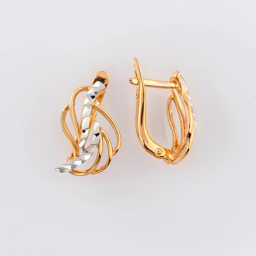 Серьги из красного золота 585 пробы