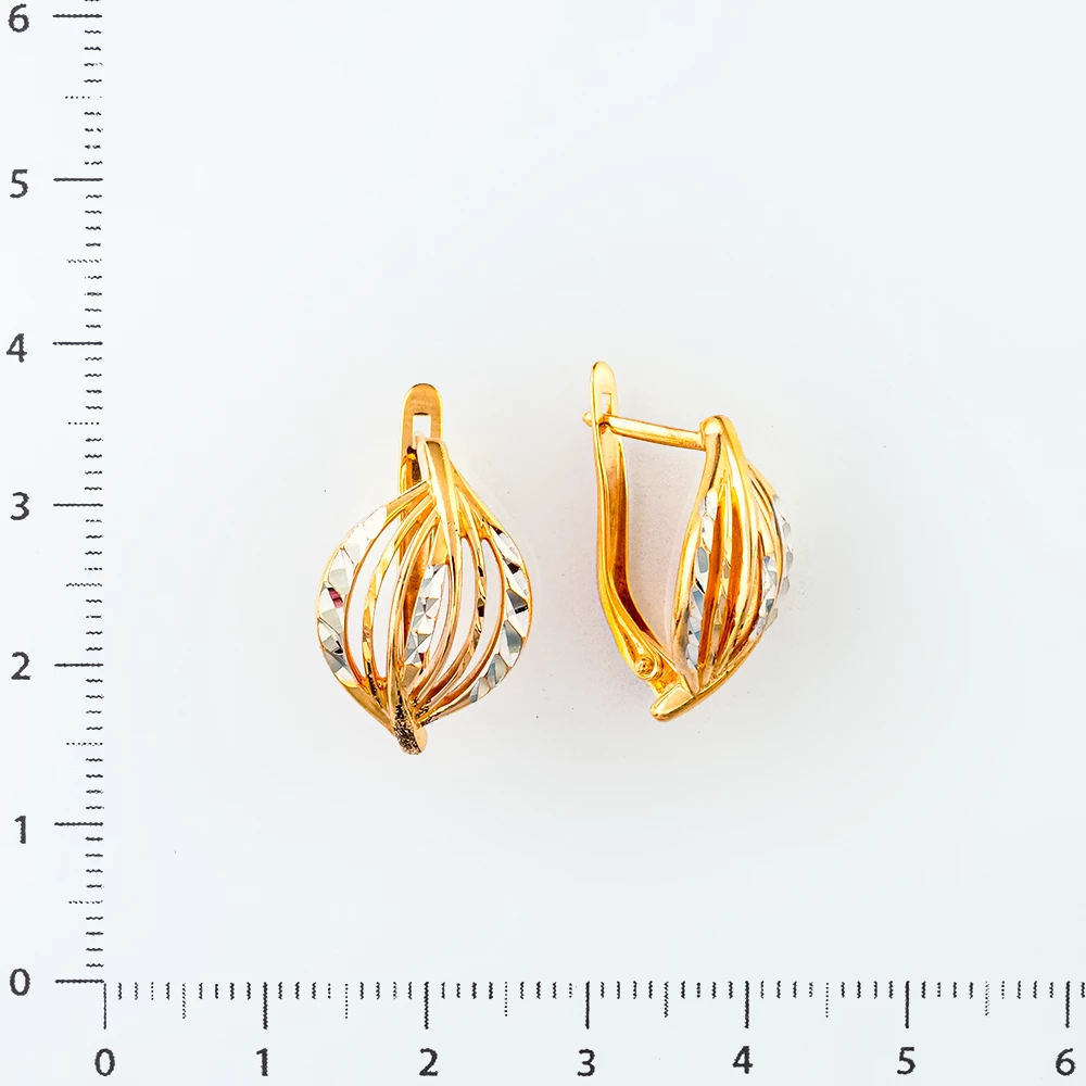 Серьги из красного золота 585 пробы 2