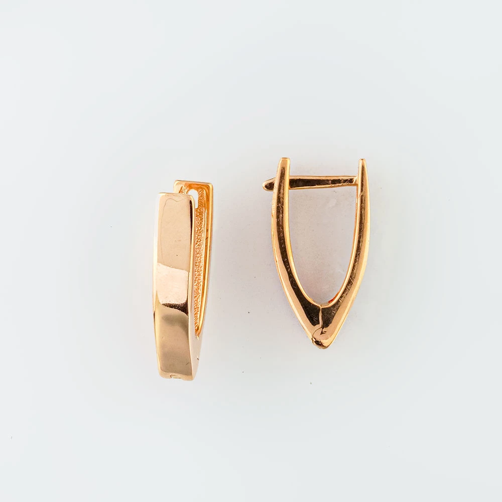 Серьги из красного золота 585 пробы