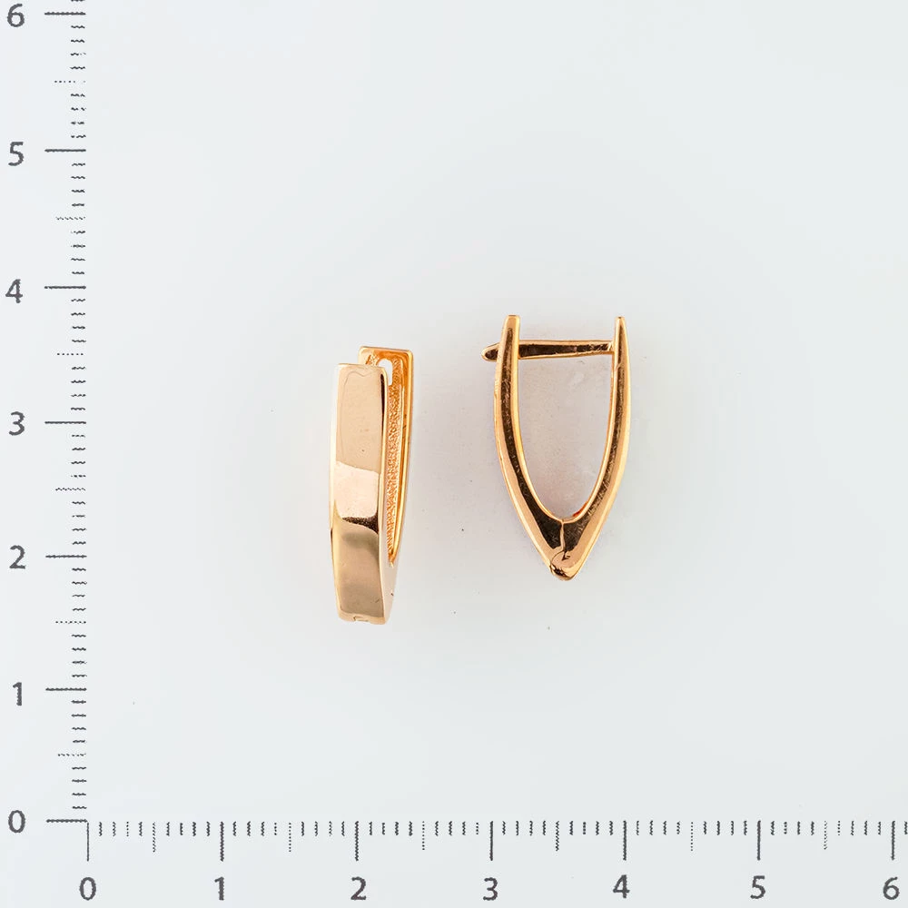 Серьги из красного золота 585 пробы