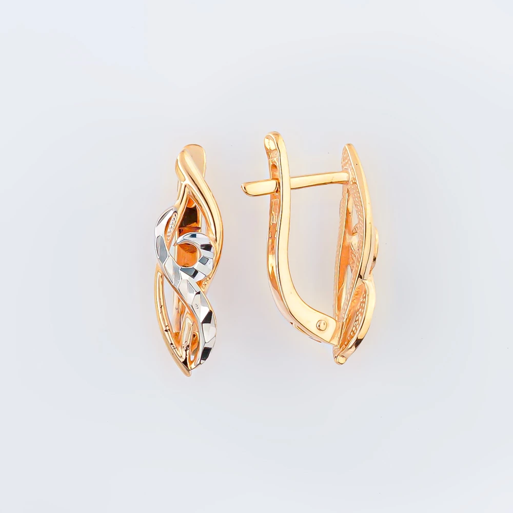 Серьги из красного золота 585 пробы