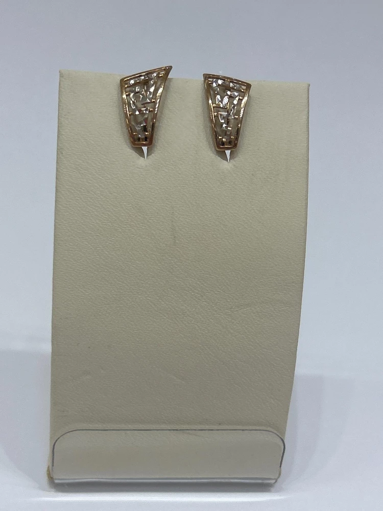 Серьги из красного золота 375 пробы