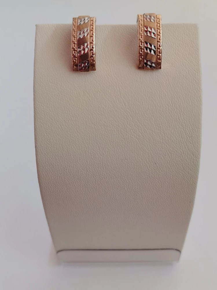 Серьги из красного золота 375 пробы
