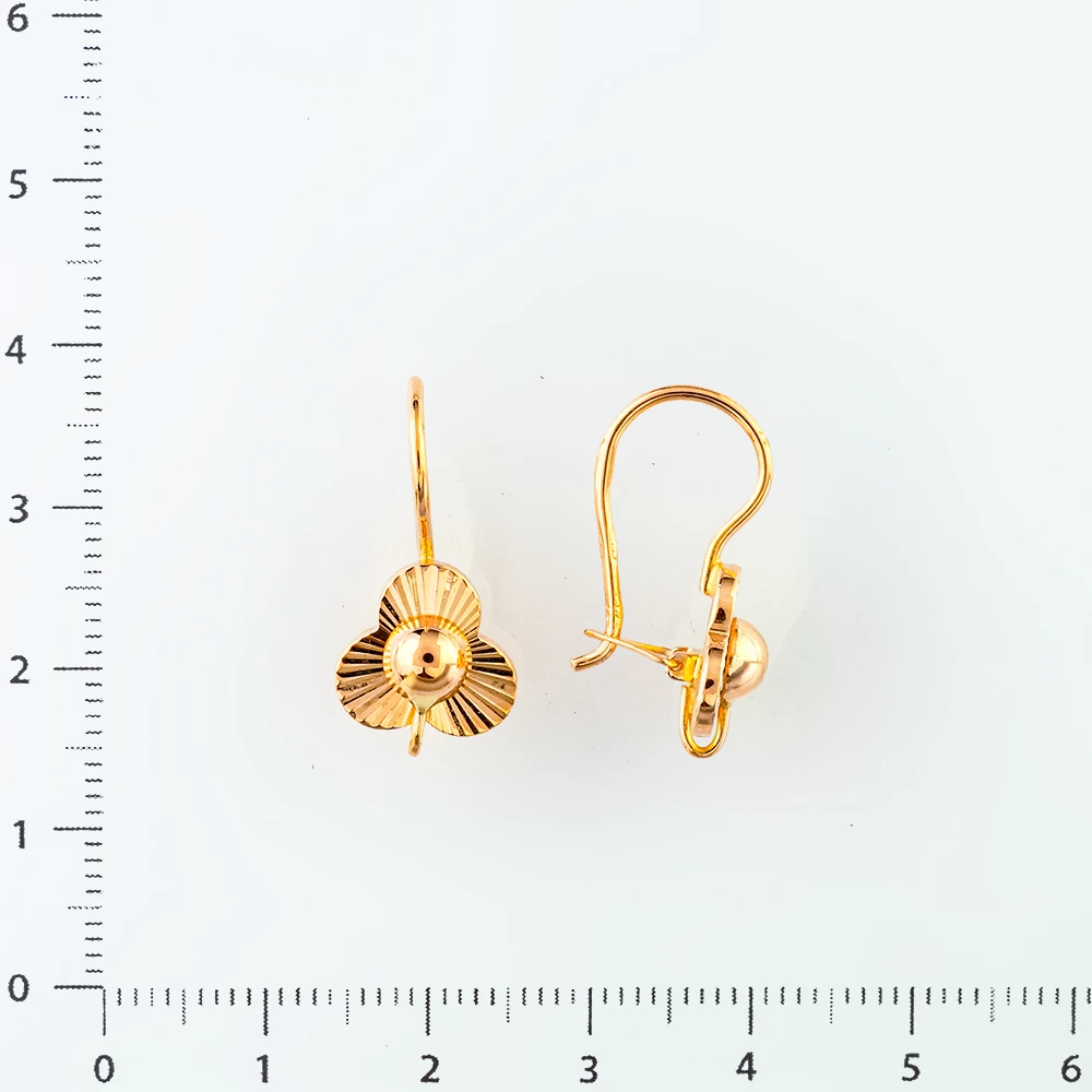 Серьги из красного золота 583 пробы