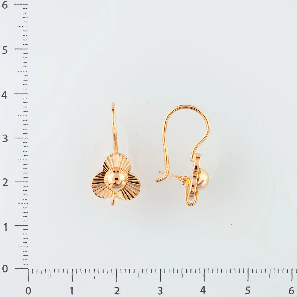 Серьги из красного золота 583 пробы