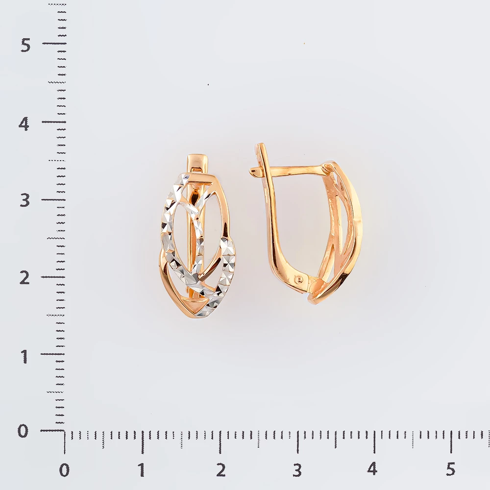 Серьги из желтого золота 585 пробы