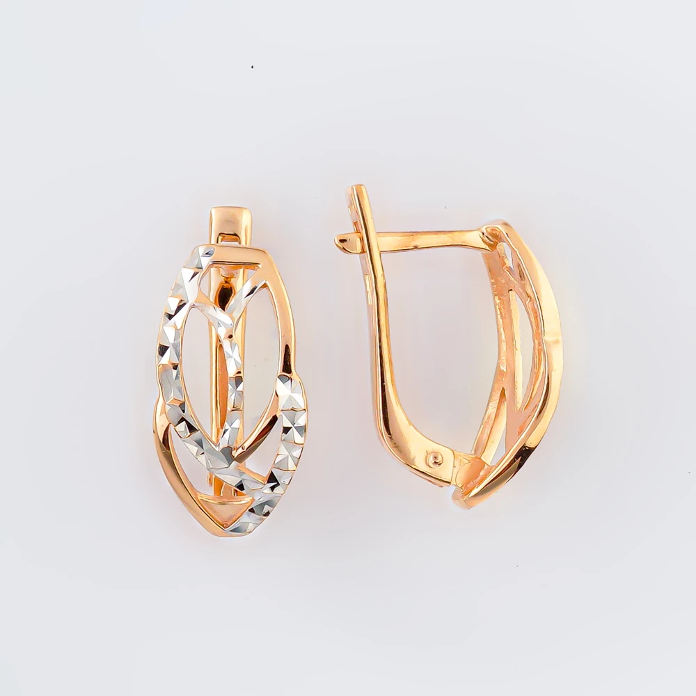 Серьги из желтого золота 585 пробы