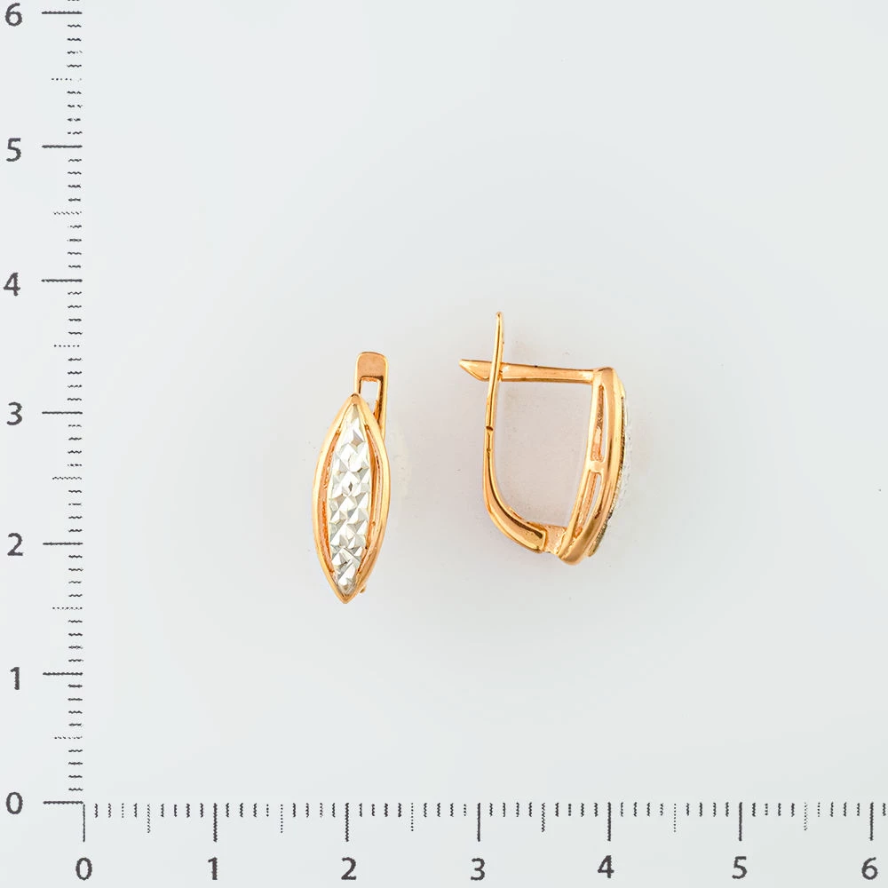 Серьги из красного золота 585 пробы