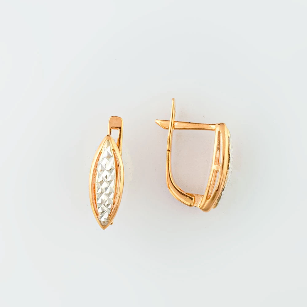Серьги из красного золота 585 пробы