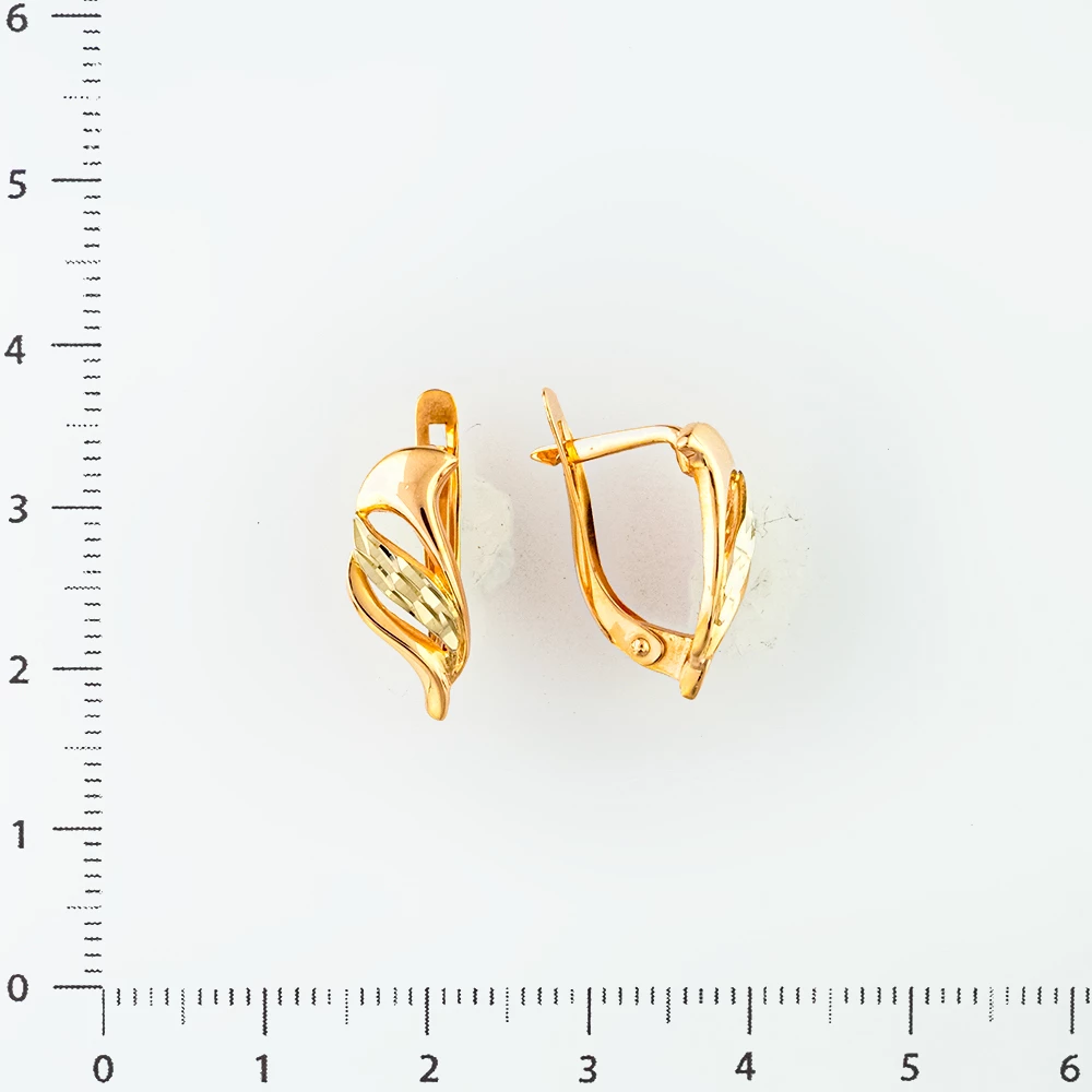 Серьги из красного золота 585 пробы