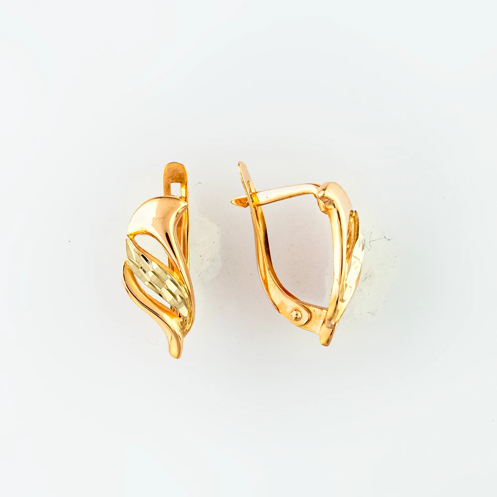 Серьги из красного золота 585 пробы