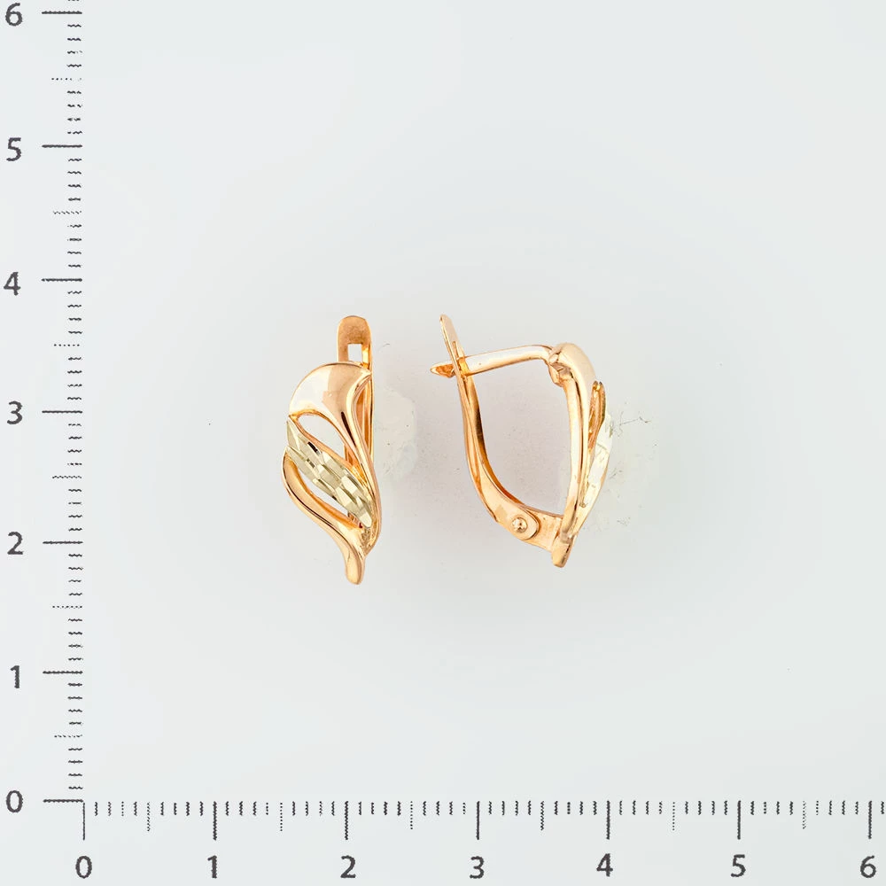 Серьги из красного золота 585 пробы